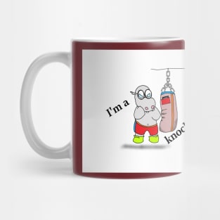 Boxing hippo Mug